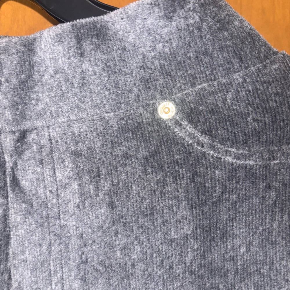 Michael Michael Kors Gray Corduroy Straight Ankle Pull-On Pants, High-Rise NWT - Picture 5 of 10